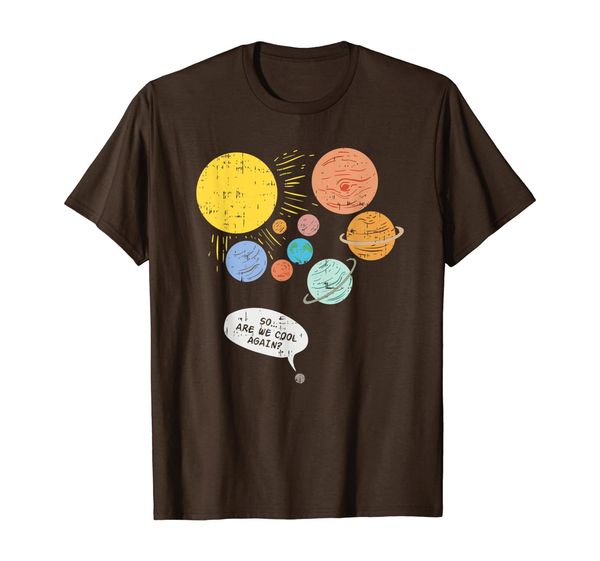 

pluto planet, funny solar system gift, pluto never forget t-shirt, White;black