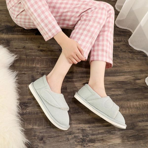 

slippers women winter indoor non-slip soft bottom warmth month shoes lady girl home simple slipper, Black