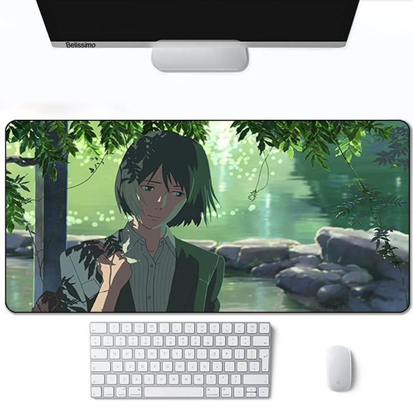 

mouse pads & wrist rests mause pad gamer mats pc the garden of words deskpad anime setup accessories table for gaming mat carpet