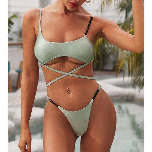 

women's swimwear 2021 wrap around thong bikini women female swimsuit two-pieces set bather bathing suit swim lady y2207, White;black