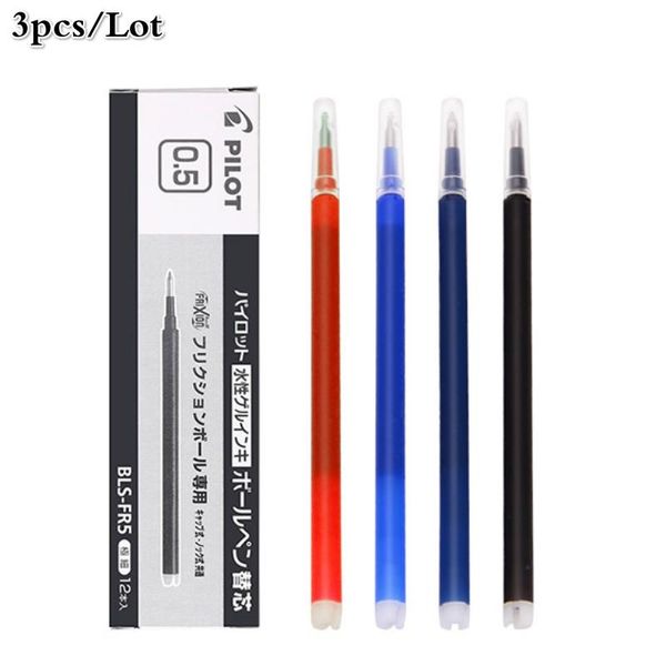 

gel pens 3pcs/lot japan pilot frixion bls-fr5 erasable pen 0.5mm refill writing boligrafo borrable (black,blue,red,black&blue)