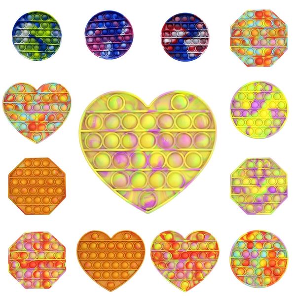 

pop it fidget toy sensory push pop bubble board game stress reliever autism special needs camouflage colors children toys hh34csxg