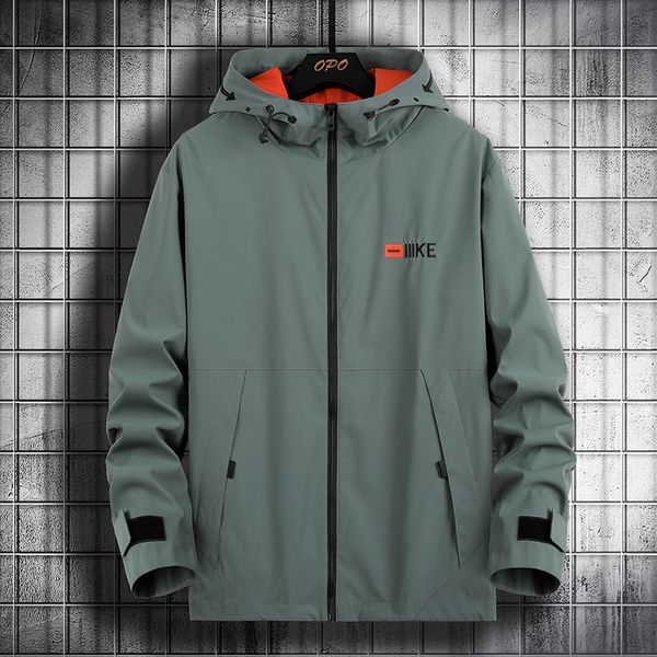 

new outdoor solid casual men's spring autumn black green white jacket 2021 oversize 4xl 5xl 6xl 7xl 8xl fashion clothes bxpg, Black;brown