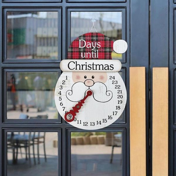 

wall clocks christmas advent calendar pendant 24 days countdown hanging ornaments reusable indoor decor