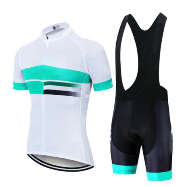 

racing sets men's short sleeve cycling jersey with bib-short 2021 set breathable bicycle uniform sport mountain bike suit, Black;blue
