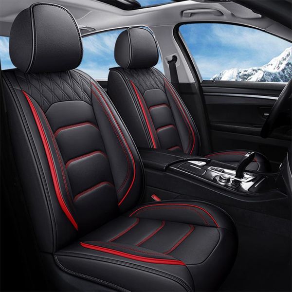 

car seat covers universal leather for 206 407 508 308 301 3008 2021 205 106 307 207 406 accessories cover