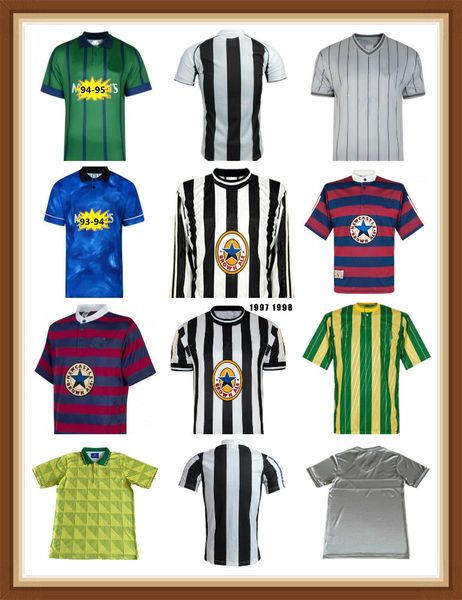 

94 95 96 97 98 99 05 06 shearer retro soccer jerseys hamann pinas asprilla 1984 1995 1997 2005 2006 united owen classic football shirts, Black;yellow