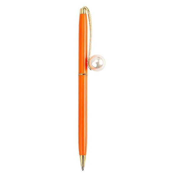 

ballpoint pens 0.7mm imitation pearl metal pen signature writing school office j6pa, Blue;orange