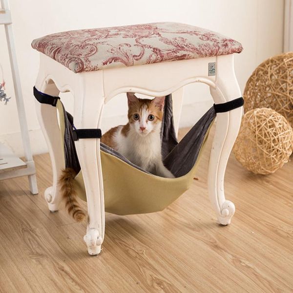 

pet hammock 2021 new warm cute pet hammock removable hanging soft bed double-sided accessories swing cat supplies