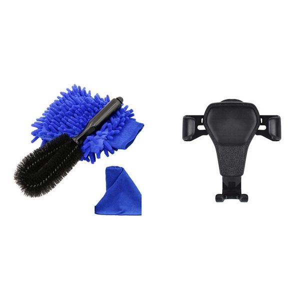 

car sponge -car wheel cleanning brush,wheel and component brush with mobile phone holder non-magnetic