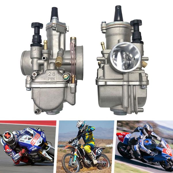

motorcycle fuel system universal dirt pit bike 2t/4t pwk carburetor 28mm 30mm 32mm 34mm with power jet fit race scooter atv utv styling