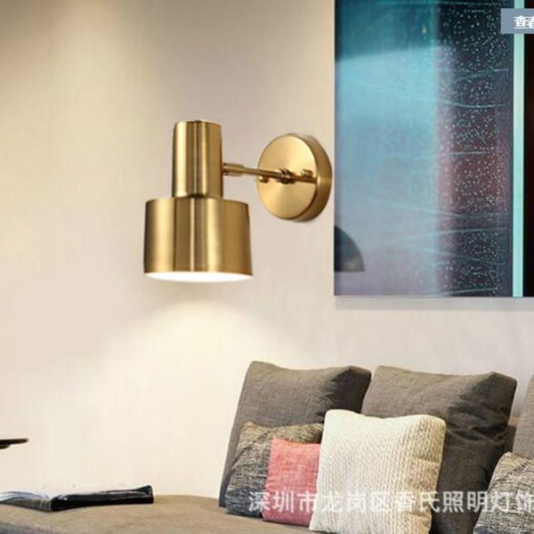 

wall lamps bedroom bedside lamp gold creative minimalist modern living room aisle bathroom e27