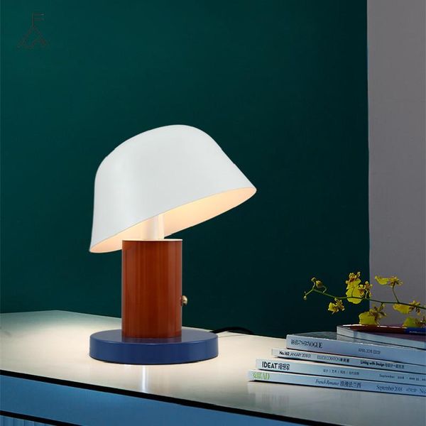 

modern simplicity table lamp nordic study bedroom children's room art deco desk lights creative cute mushroom lighting fixtures