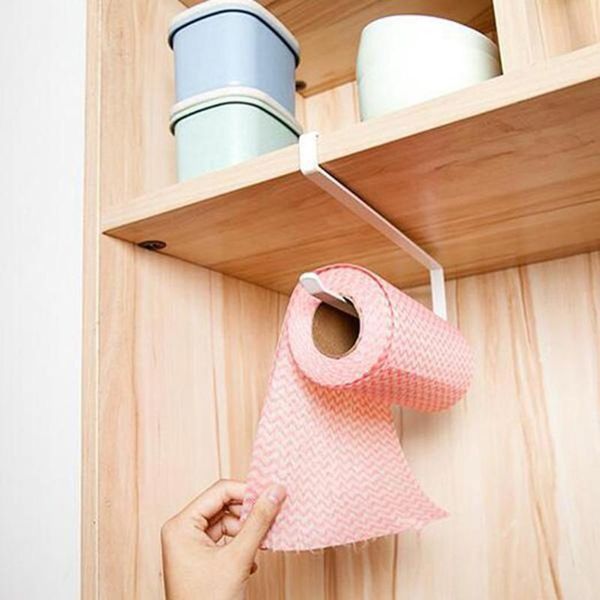 

bathroom storage & organization door cabinet hanging paper towel rack punching wrought iron partition layer roll holder