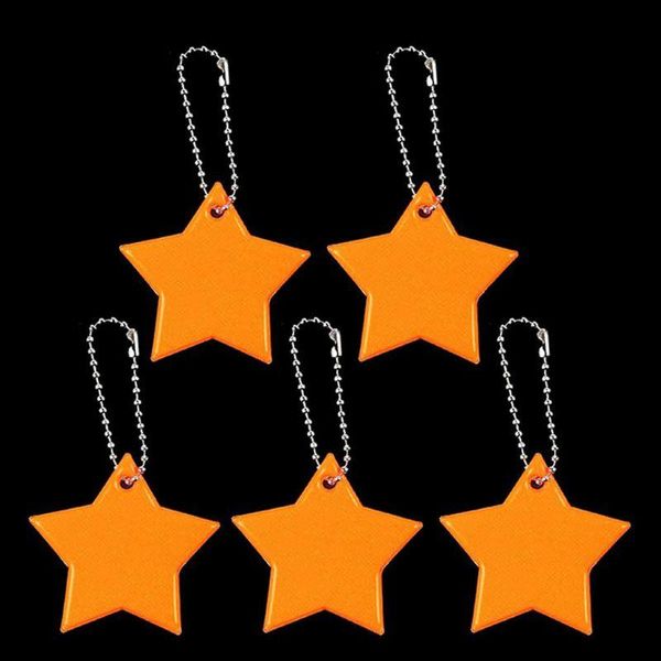 

keychains child safety reflector key ring star ultra reflective gear keychain bag clothing l4me, Silver