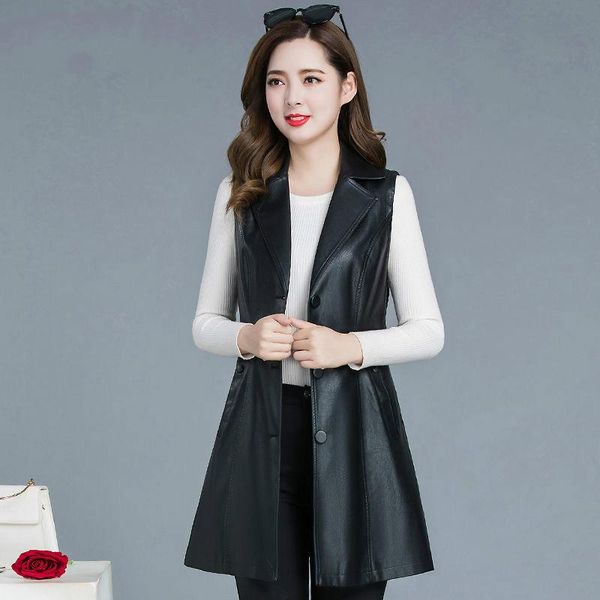

women's leather & faux spring autumn women pu jacket girl zipper coat female slim punk bomber outwear blazer lady y73, Black