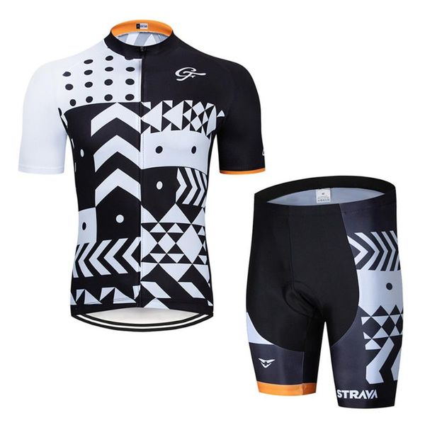 

racing sets 2021 team strava cycling jerseys bike wear clothes quick-dry bib gel clothing ropa ciclismo uniformes maillot sport, Black;blue