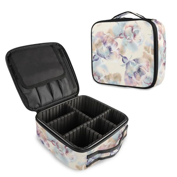 

cosmetic bags & cases alaza beauty brush makeup bag travel professional women case big capacity make up box necessary flower