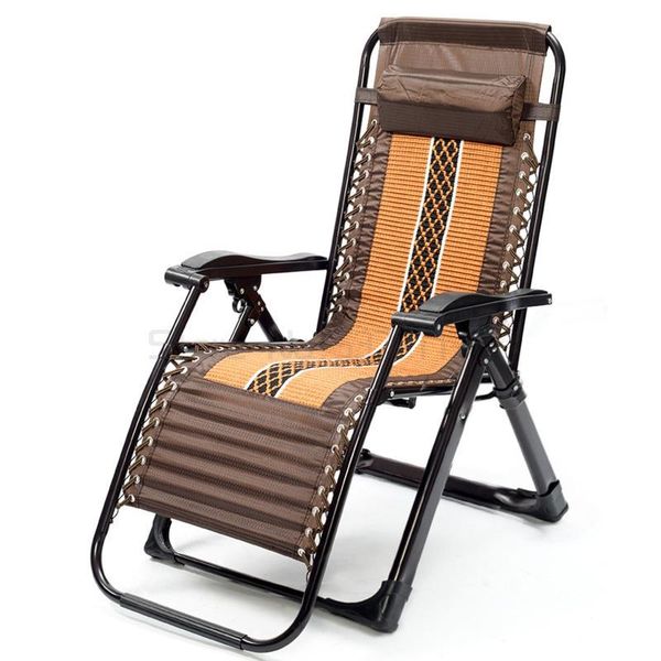 

camp furniture folding ice silk lounge chair lunch break backrest lazy leisure office beach household