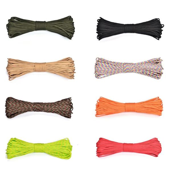 

outdoor gadgets 9-core paracord for diy cord lanyard bracelet braided rope camping 4mm clothesline
