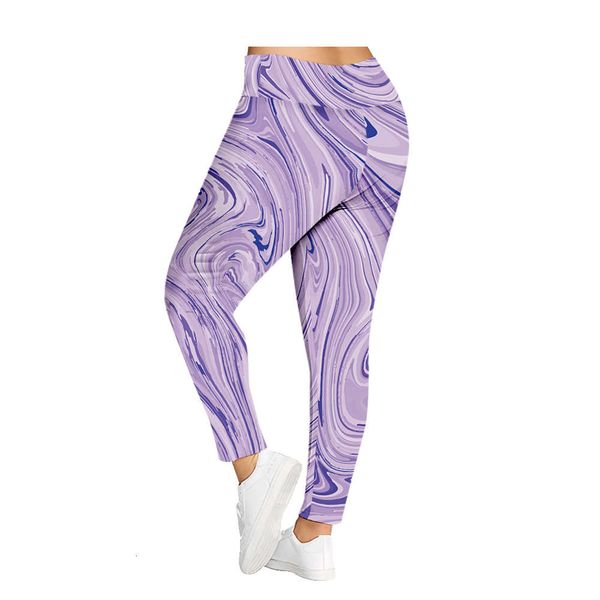 

new purple spray paint color yoga women's pants 3d digital printing high elastic bodysuit, Gray