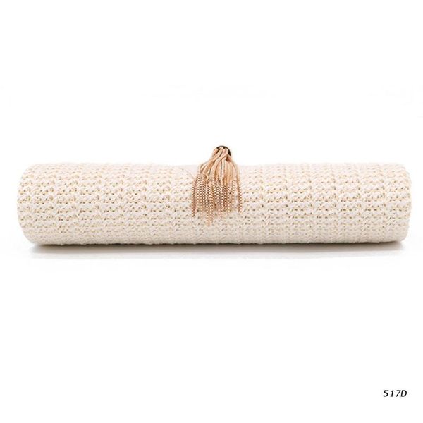 

waist bags evening dinner handbag tassel clutch bag straw crossbody ring handle banquet wedding party prom purse