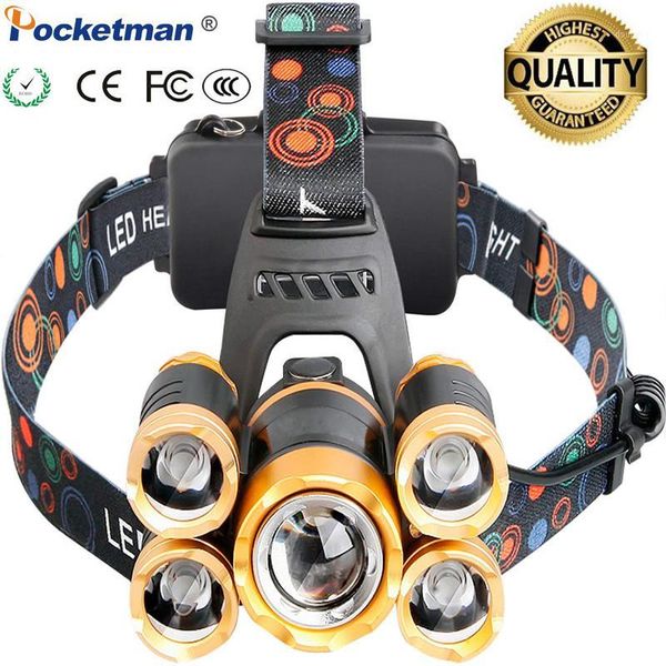 

headlamps super bright powerfull led headlamp zoomable 5 t6 head torch with 18650 battery waterproof for camping1