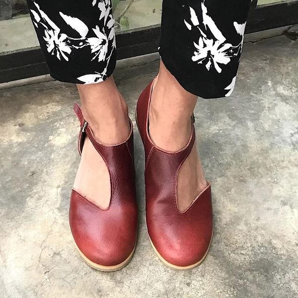 

dress shoes litthing woman genuin leather sandals flat buckle for soft fashion sandal women female summer beach, Black