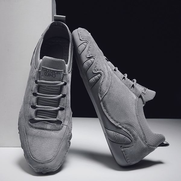 

2020 new cold sticky fashionable sneakers mens 2021 lightweight mens round toe pigskin factory in stock wholesale sports casual shoes, Black;white