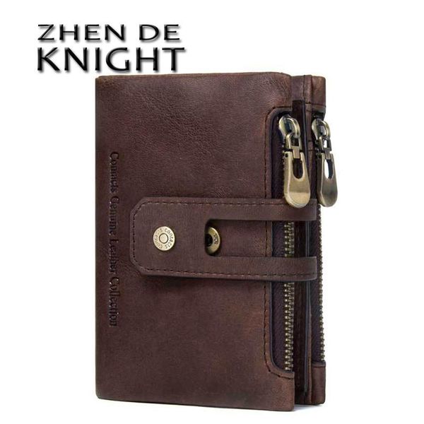 

wallets luxury designer men wallet genuine leather bifold short male hasp vintage purse coin pouch multi-functional cards pocket, Red;black