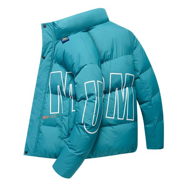 

winter new down cotton-padded coat thickened mens bread coat student stand-up collar thicke warm jacket trendy men, Black