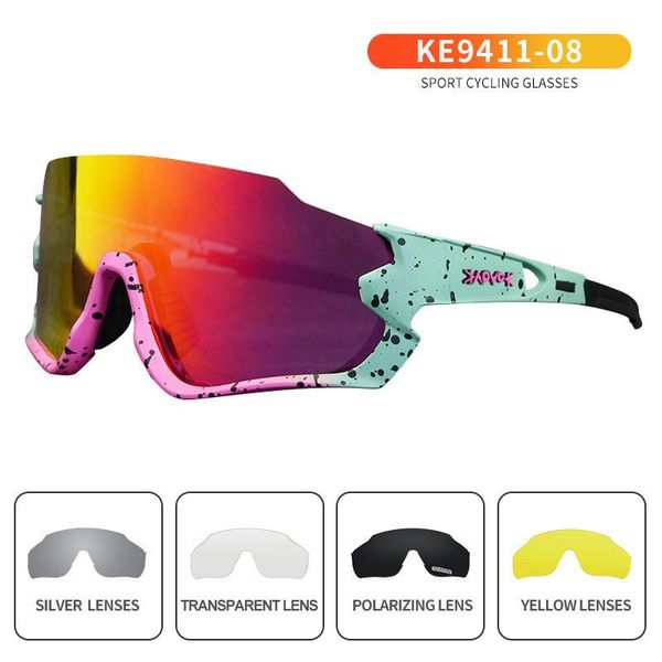 

outdoor eyewear sports 5 lenses polarized cycling glasses men women bicycle bike sunglasses
