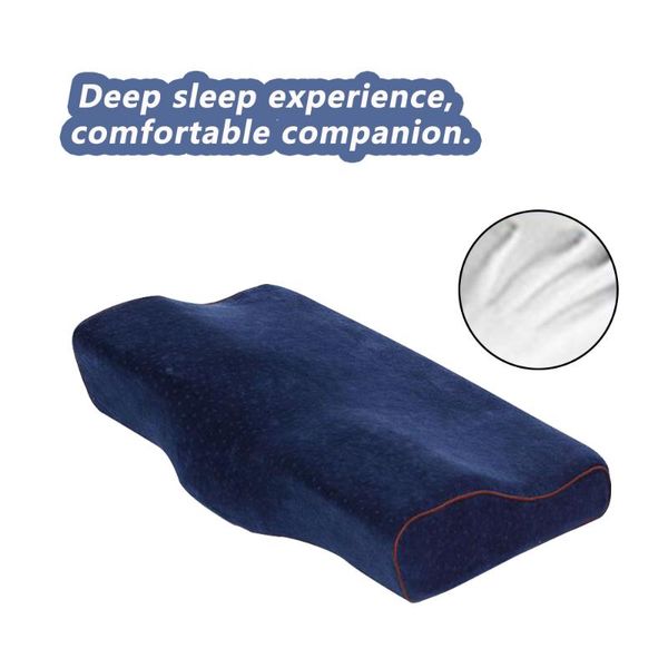 

pillow health memory foam neck cushion support rebound contour pain relief 2
