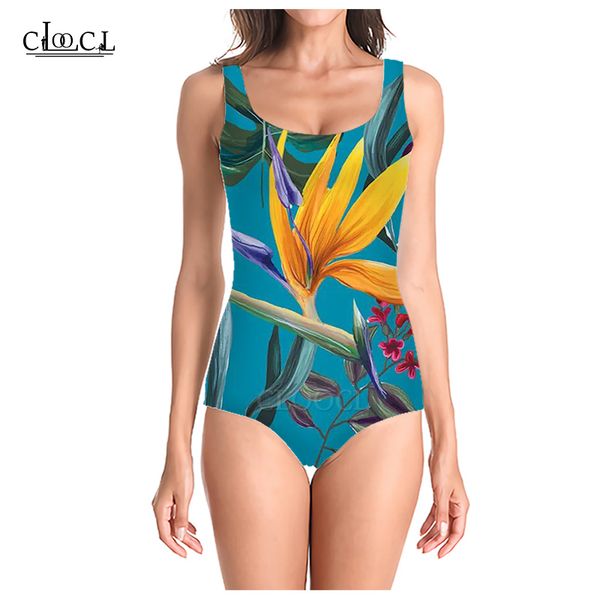 

cloocl popular colorful flowers style 2021 summer 3d print women sleeveless swimsuit cosplay swimsuits beach one piece swimwear, White;black