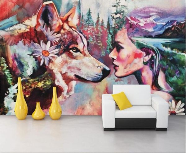 

wallpapers cjsir custom wallpaper pos oil painting rural style home decoration living room bedroom background mural 3d decor