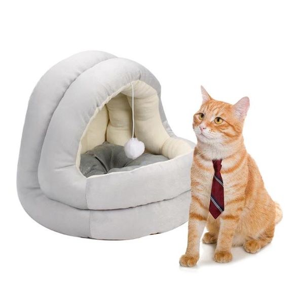 

cat beds & furniture house kittens pet cats sofa mats cozy bed toy dog for small kennel home cave sleeping nest indoor products