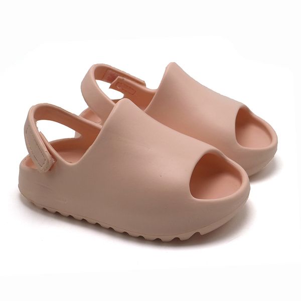 

summer 2021 new boys and girls trend jelly shoes childrens sandals fashion beach kids soft shoes so029, Black;red