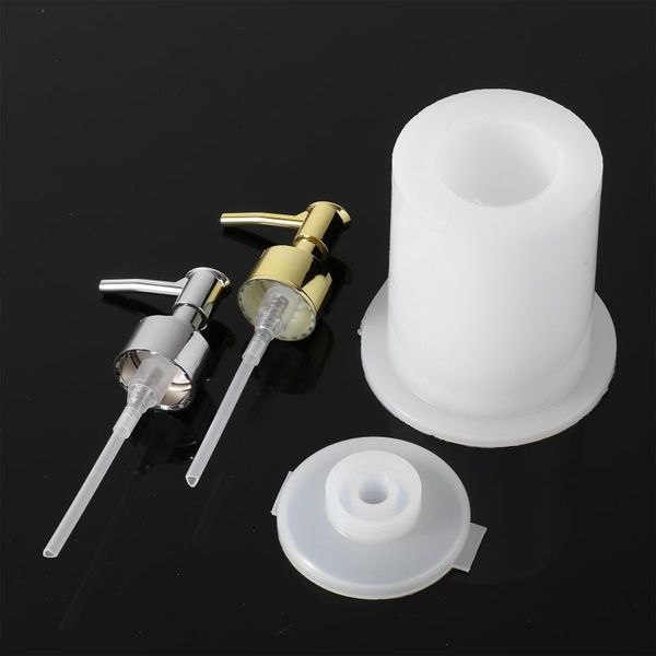 

bath accessory set perfume jar mold silicone with pump for diy crystal epoxy resin home decoration bathroom handmade hand sanitizer bottle