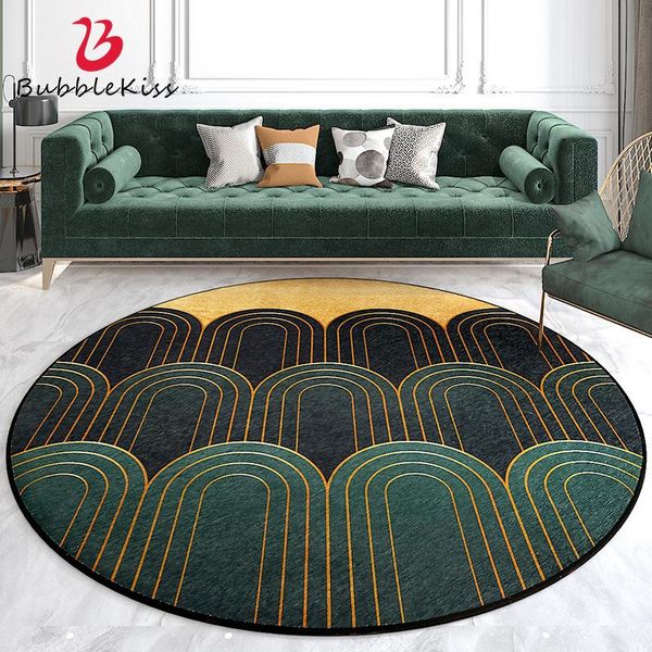 

carpets bubble kiss green round rug nordic style geometry carpet modern living room home bedroom decor bedside non-slip area