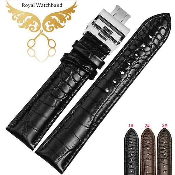

watch bands band 18mm 20mm 22mm premium black brown genuine leather strap bracelets