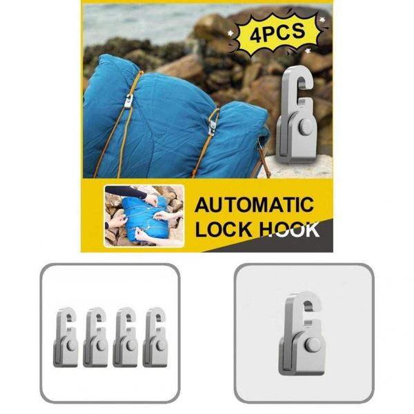 

cords, slings and webbing 1 set convenient wear-resistant stainless steel camping lock hook long lasting safety durable for