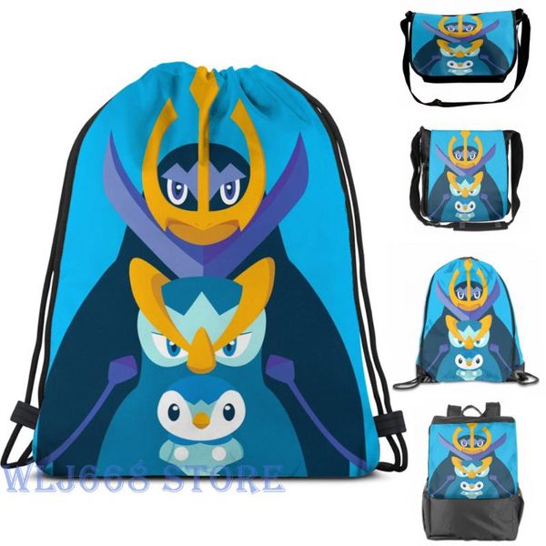 

backpack funny graphic print shoulder bags women piplup, prinplup y empoleon piplup evolution single travel men