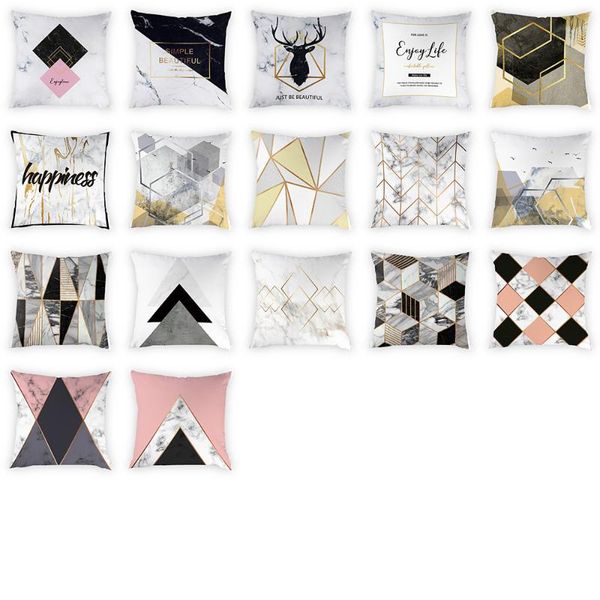 

cushion/decorative pillow northern europe style simple geometric pattern peach skin cover 45*45cm decorative pillowcase