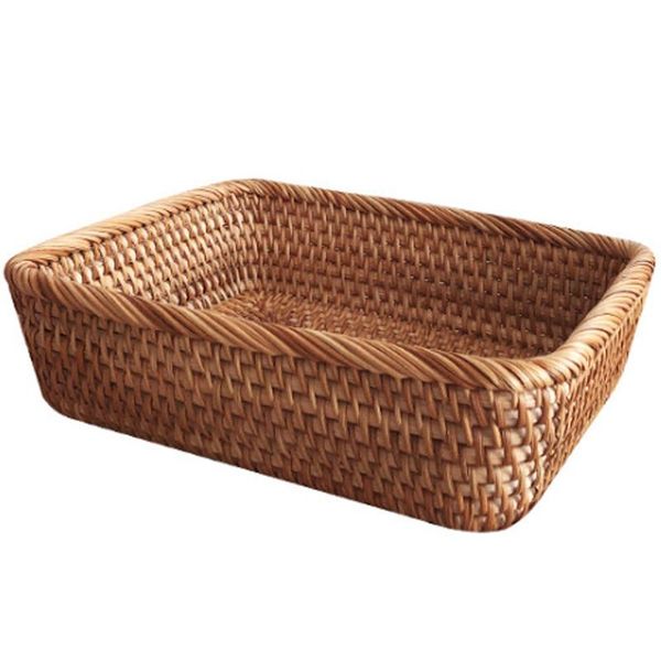 

storage baskets rattan basket fruit picnic home