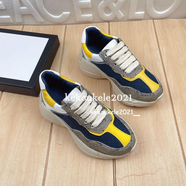 

21ss kids casual basketball shoes breathable outdoor sneakers comfortable boys girls teens active children fashion brand shoes, Black