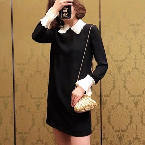 

new long sleeve black office 2021 spring summer vintage elegant party night slit women outwears tkf9, Black;gray