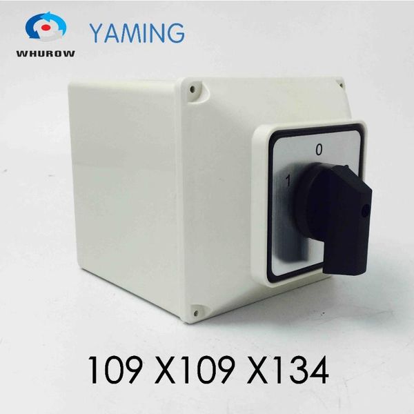 

smart home control on off switch 3 position selector changeover 63a poles main cam rotary switches with waterproof box ymw26-63/3m