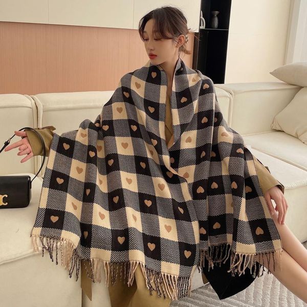 

scarves cashmere scarves, decoration, thickening fringed collar, warm shawl. shawl for women bufandas de mujer, Blue;gray