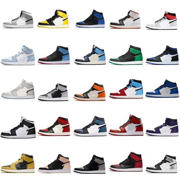 

high university blue 1s 1 mens basketball shoes dark mocha pollen shadow mid light grey twist black white sneakers men women designer