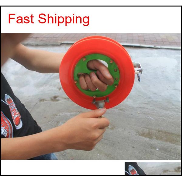 

super hard abs 18cm fishing reel for big fish grip hand wheel kite string line fishing tackles and accessories ucl44 ljmec